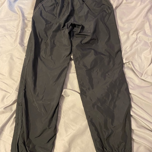 Grey Adidas Wind Breaker Sweatpants with Peach font and details - Picture 4 of 5